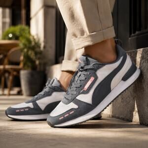 Puma R78 Sneakers Gray White Pink SoftFoam+ Men’s 11.5 Athletic Shoes